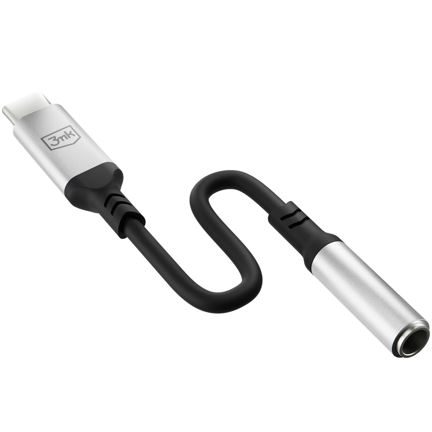 USB-C avdio adapter - 3,5 mm 3MK, srebrn