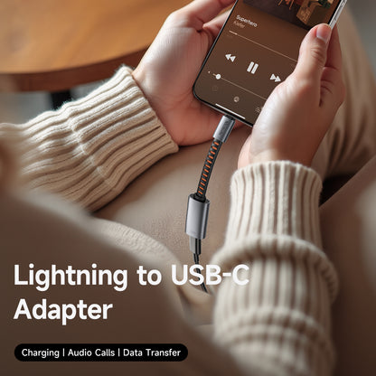 USB-C to Lightning McDodo CA-4870 Audio Adapter, Gray