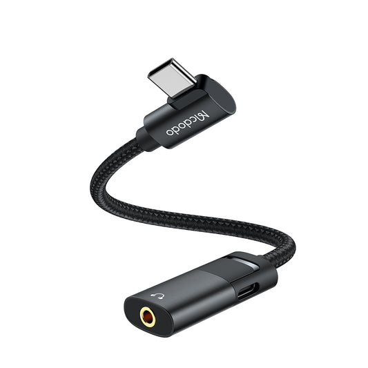 Audio adapter USB-C - USB-C / 3,5 mm McDodo CA-1880, črn
