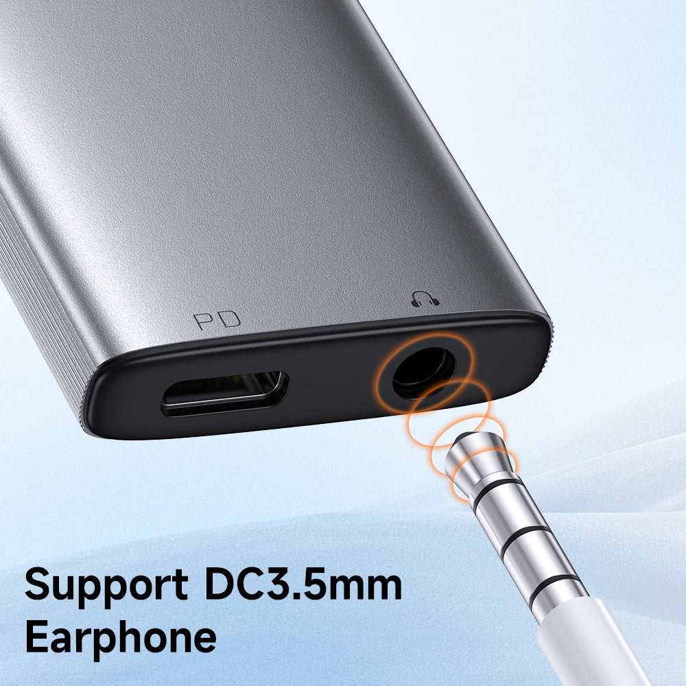 Audio adapter USB-C - USB-C / 3.5mm McDodo CA-5050 Wales, Siv