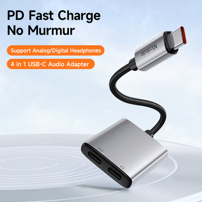 Audio adapter USB-C - USB-C / USB-C McDodo CA-5570 Wales, Siv