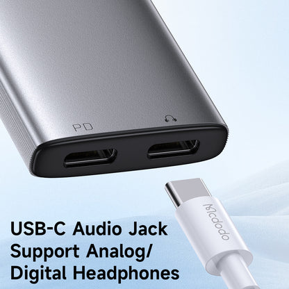 Audio adapter USB-C - USB-C / USB-C McDodo CA-5570 Wales, Siv