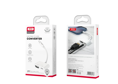 Audio in video adapter Lightning - HDMI / Lightning XO Design HUB005, Bel