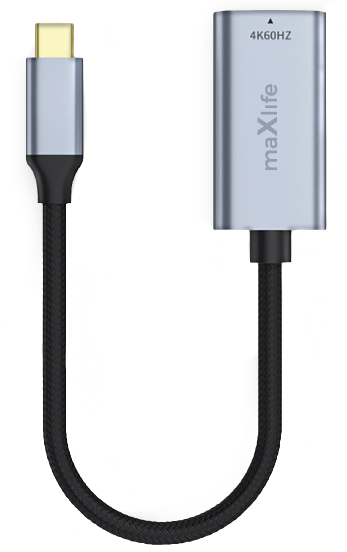 Avdio in video adapter USB-C - HDMI MaXlife MXHC-01, Siv