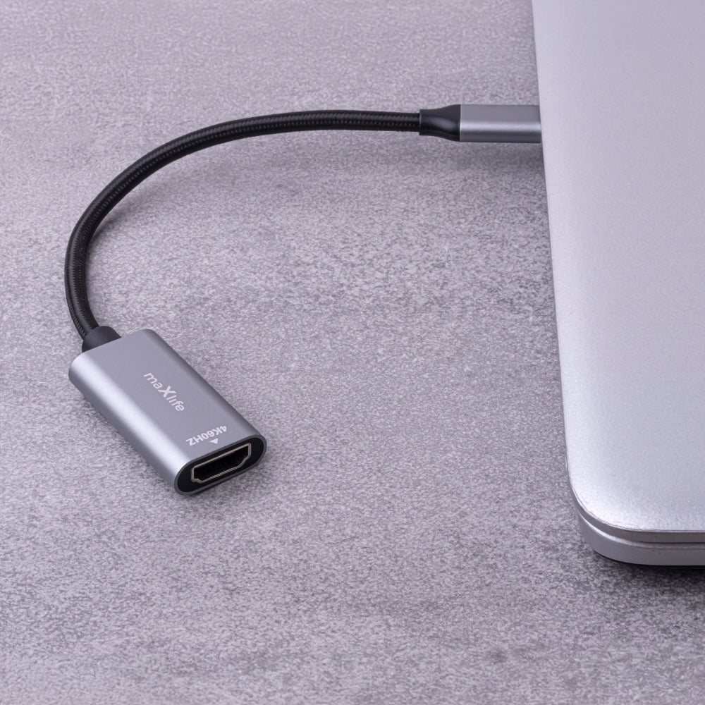 Avdio in video adapter USB-C - HDMI MaXlife MXHC-01, Siv