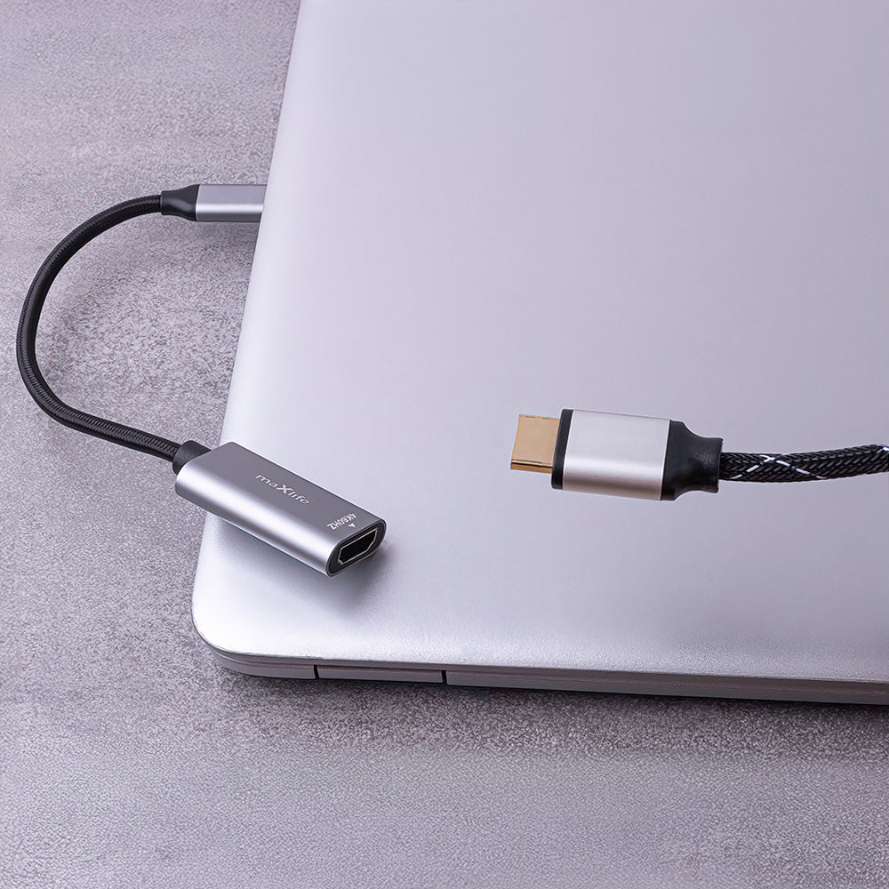 Avdio in video adapter USB-C - HDMI MaXlife MXHC-01, Siv