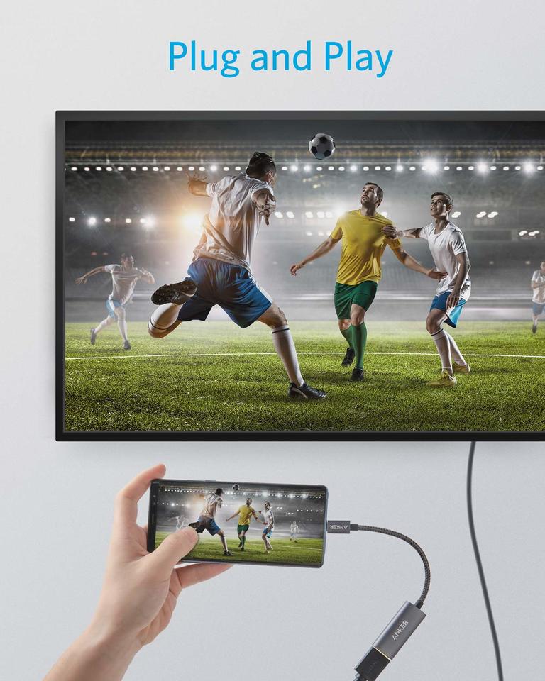 Audio in video adapter USB-C - HDMI Anker 310, Siv A83120A2