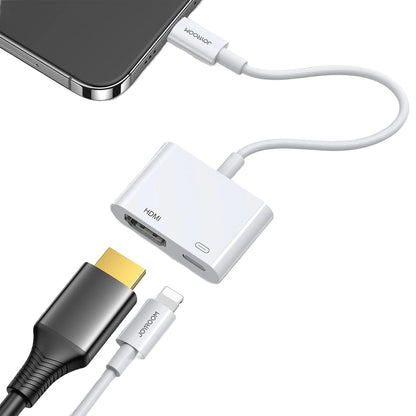 Audio in video adapter Lightning - HDMI / Lightning Joyroom S-H141, Bel
