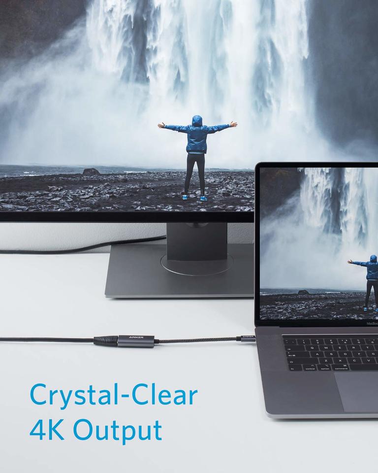 Audio in video adapter USB-C - HDMI Anker 310, Siv A83120A2