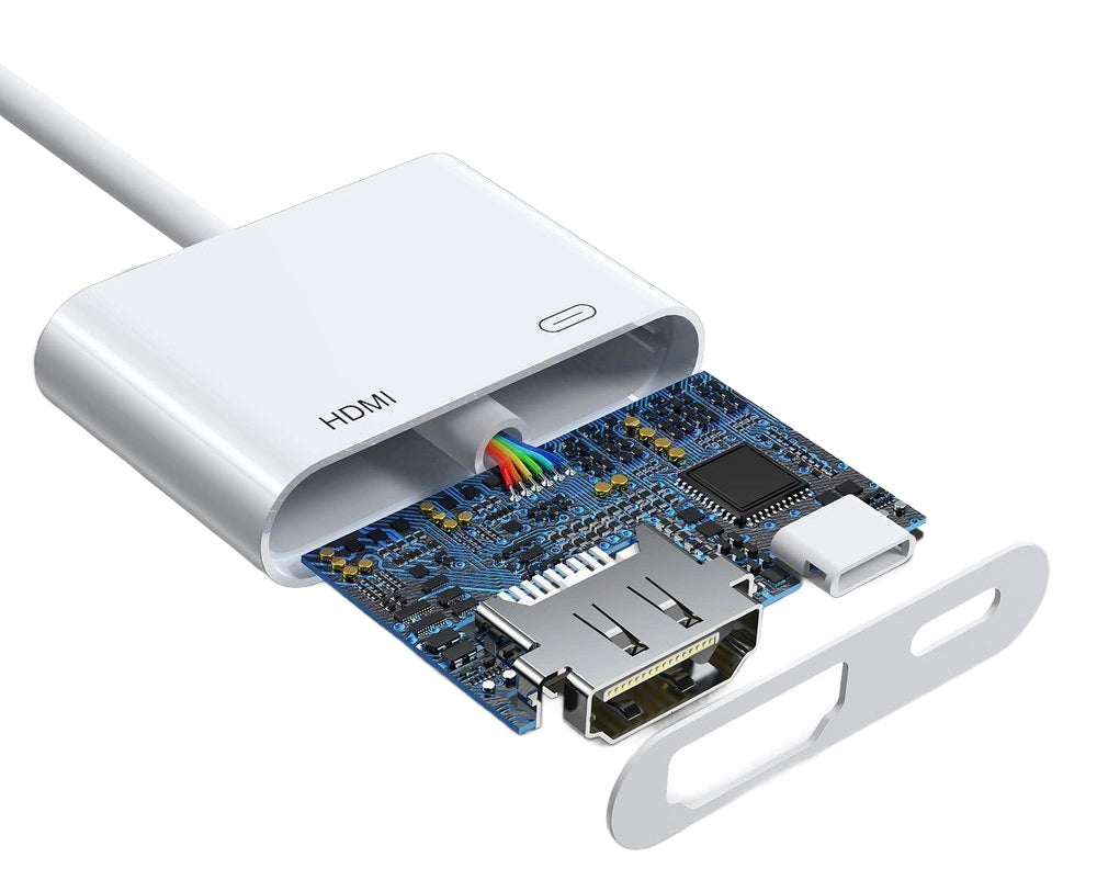 Audio in video adapter Lightning - HDMI / Lightning Joyroom S-H141, Bel