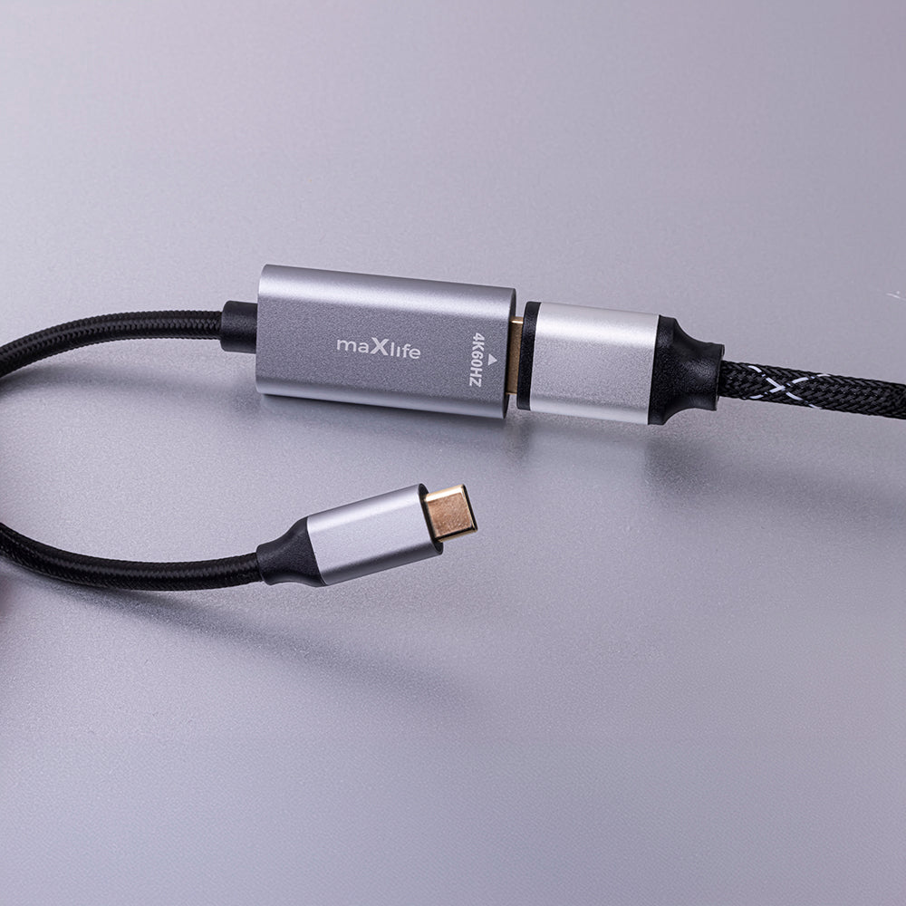 Avdio in video adapter USB-C - HDMI MaXlife MXHC-01, Siv
