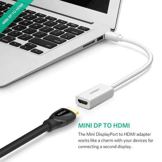 Video adapter UGREEN MD112 (10461), MiniDisplayPort - HDMI, Črn