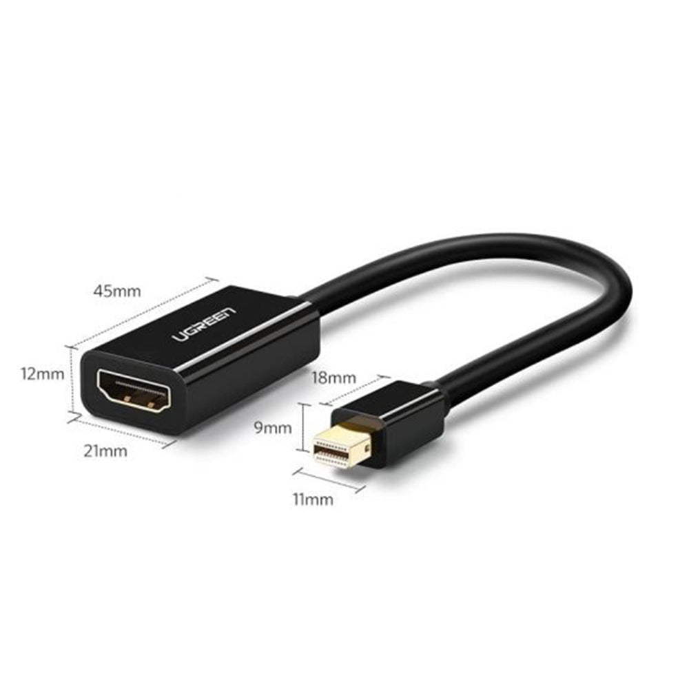 UGREEN MD112 (10461) Video Adapter, MiniDisplayPort - HDMI, Black