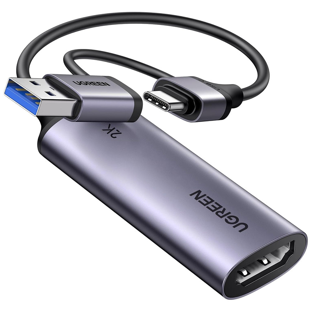 Audio in video adapter USB-A / USB-C - HDMI UGREEN CM629 (15389), Siv