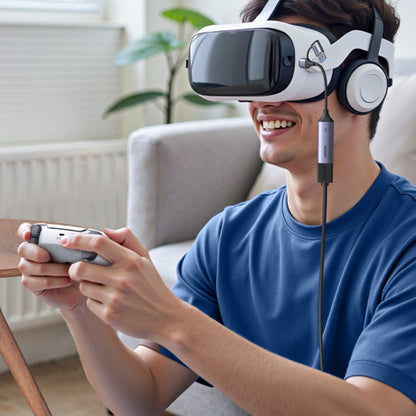 Audio in video adapter USB-A / USB-C - HDMI UGREEN CM629 (15389), Siv