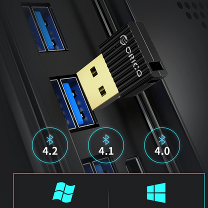 USB Bluetooth adapter Orico BTA-508, Črn