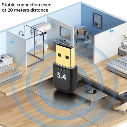 Bluetooth USB adapter Techsuit BlueJet A20, Črn
