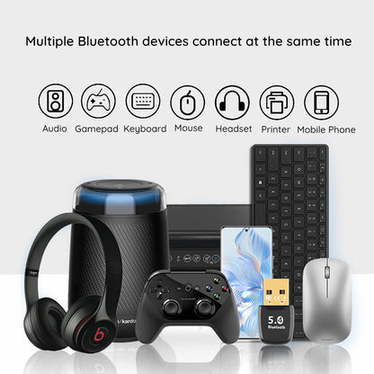 Bluetooth USB adapter Techsuit BlueJet A20, Črn