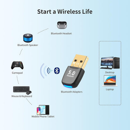 Bluetooth USB adapter Techsuit BlueJet A20, Črn