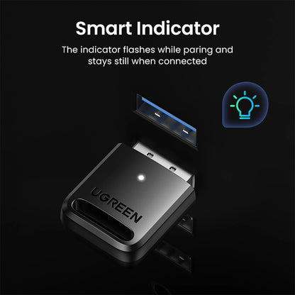 Adapter USB Bluetooth UGREEN CM390-2, črn 