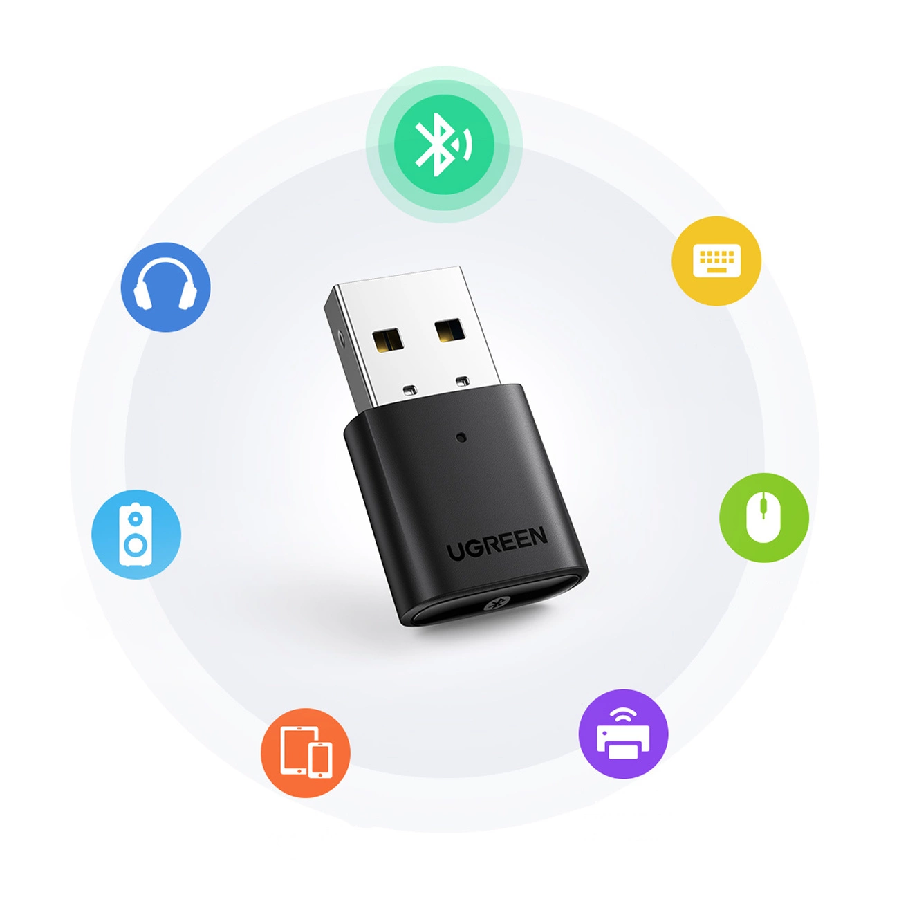 USB Bluetooth adapter UGREEN CM390 (80889) Nova različica, črna