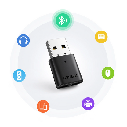 USB Bluetooth adapter UGREEN CM390 (80889) Nova različica, črna