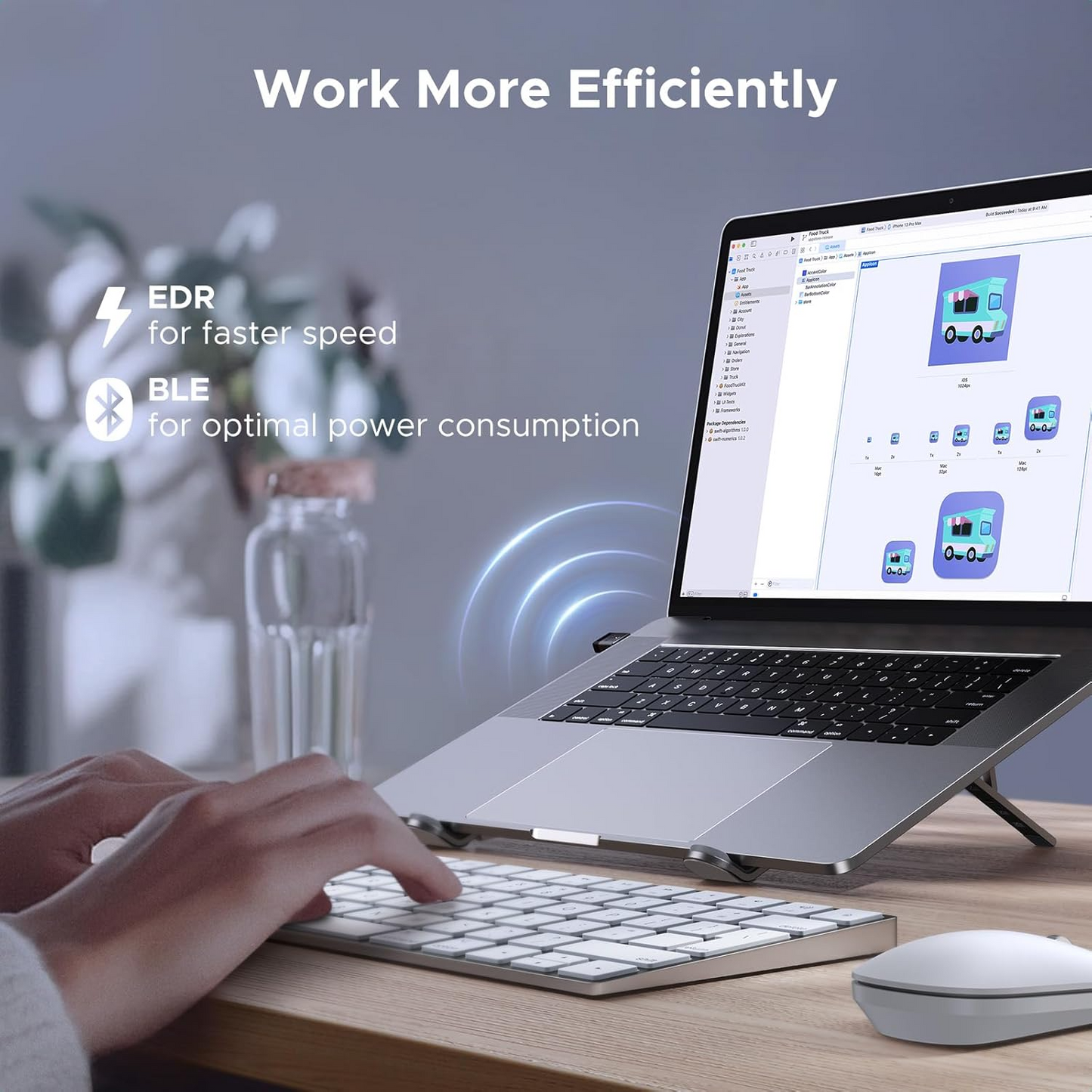 Bluetooth USB adapter UGREEN CM748 (75073), Črn