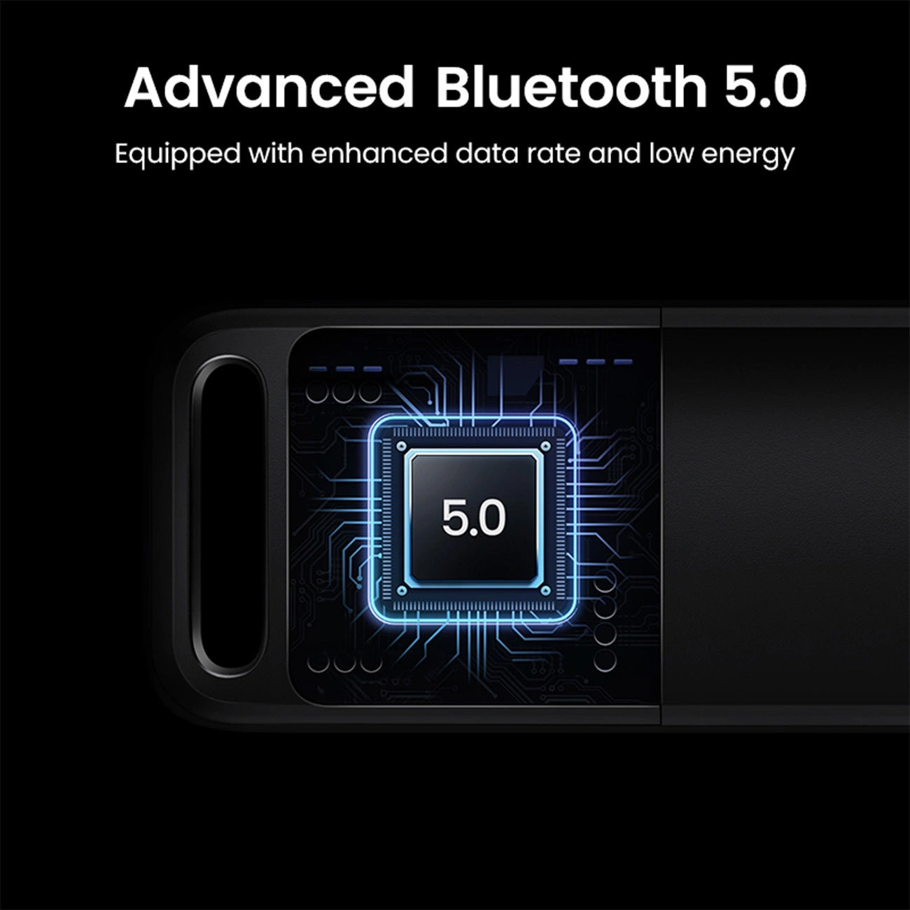 Adapter USB Bluetooth UGREEN CM390-2, črn 