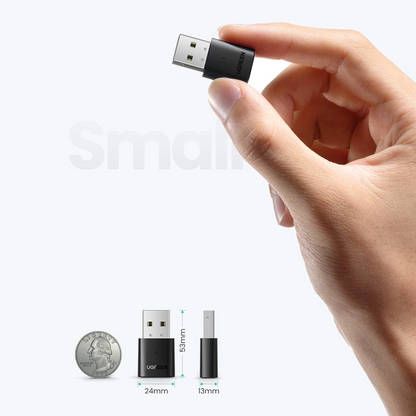 USB Bluetooth adapter UGREEN CM390 (80889) Nova različica, črna
