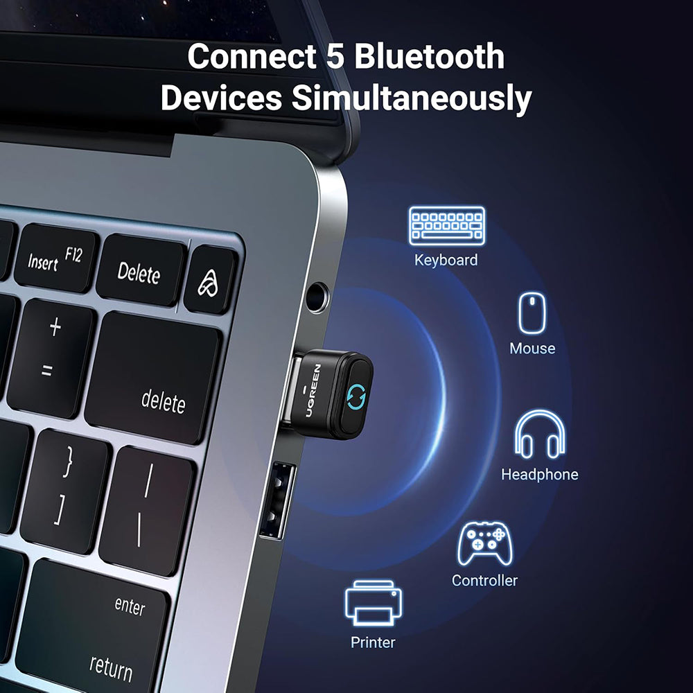 Bluetooth USB adapter UGREEN BT301, Črn