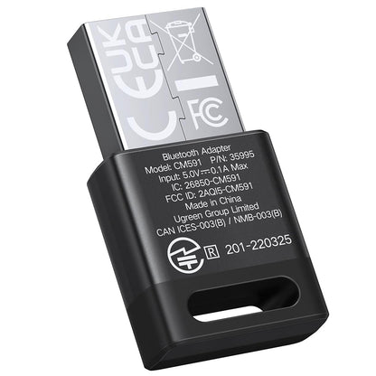 Bluetooth USB adapter UGREEN CM591 (35995), Črn
