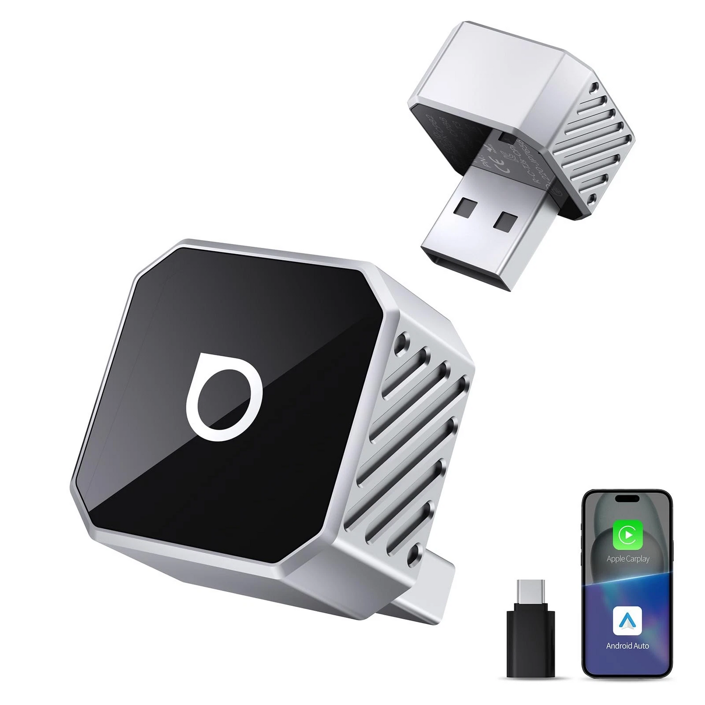 Brezžični adapter Carplay / Android Auto Ottocast Mini Cube Style C za Apple iPhone / Android serijo CP88-T3