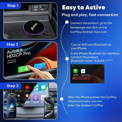 Brezžični adapter Carplay / Android Auto Carlinkit HD2CP Pro za Apple iPhone / serijo Android