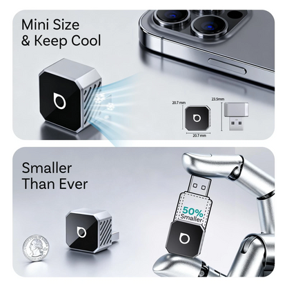 Brezžični adapter Carplay / Android Auto Ottocast Mini Cube Style C za Apple iPhone / Android serijo CP88-T3