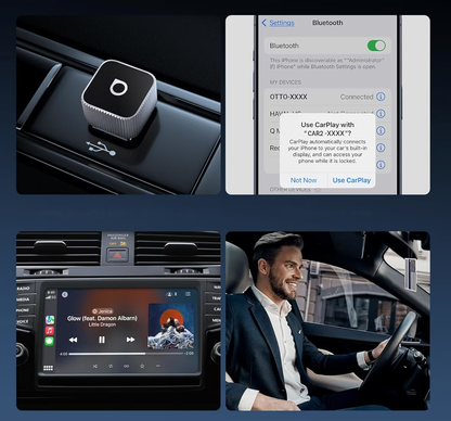 Adaptor Carplay / Android Auto Wireless Ottocast Mini Cube Style B za Apple iPhone / Android Series CP88-T2