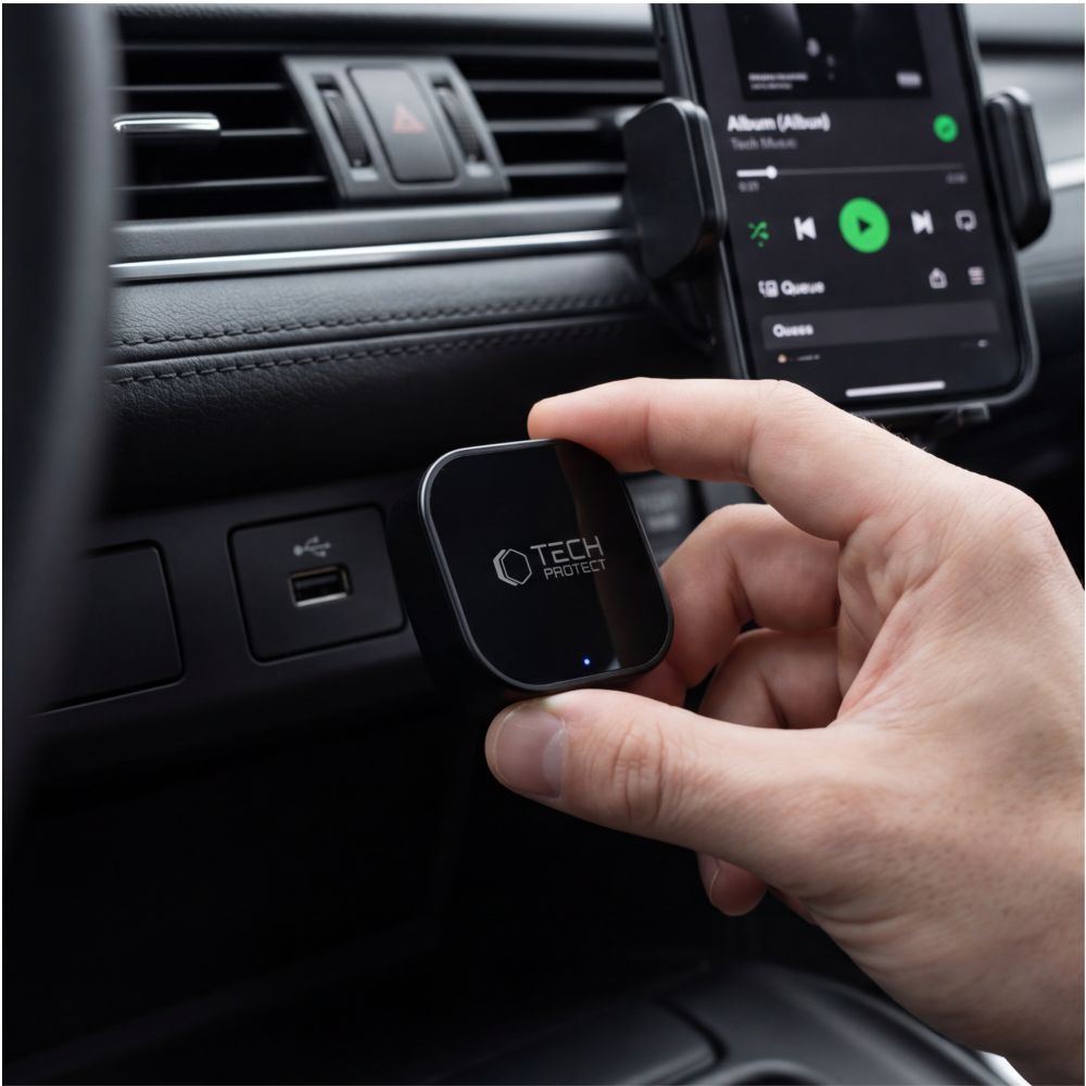 Tech-Protect UltraBoost CA01 Wireless Carplay / Android Auto Adapter for Apple iPhone / Android Series