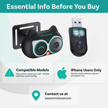 Avto adapter Carplay Ottocast Cabin Care za Apple iPhone serijo CA520-T