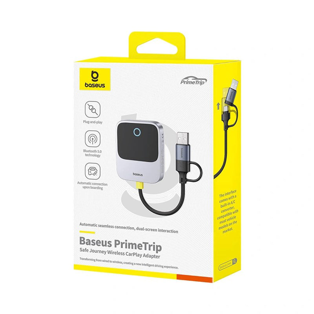 Brezžični Carplay adapter Baseus PrimeTrip za serijo Apple iPhone, Ponovno zapakirano C10745100813-00