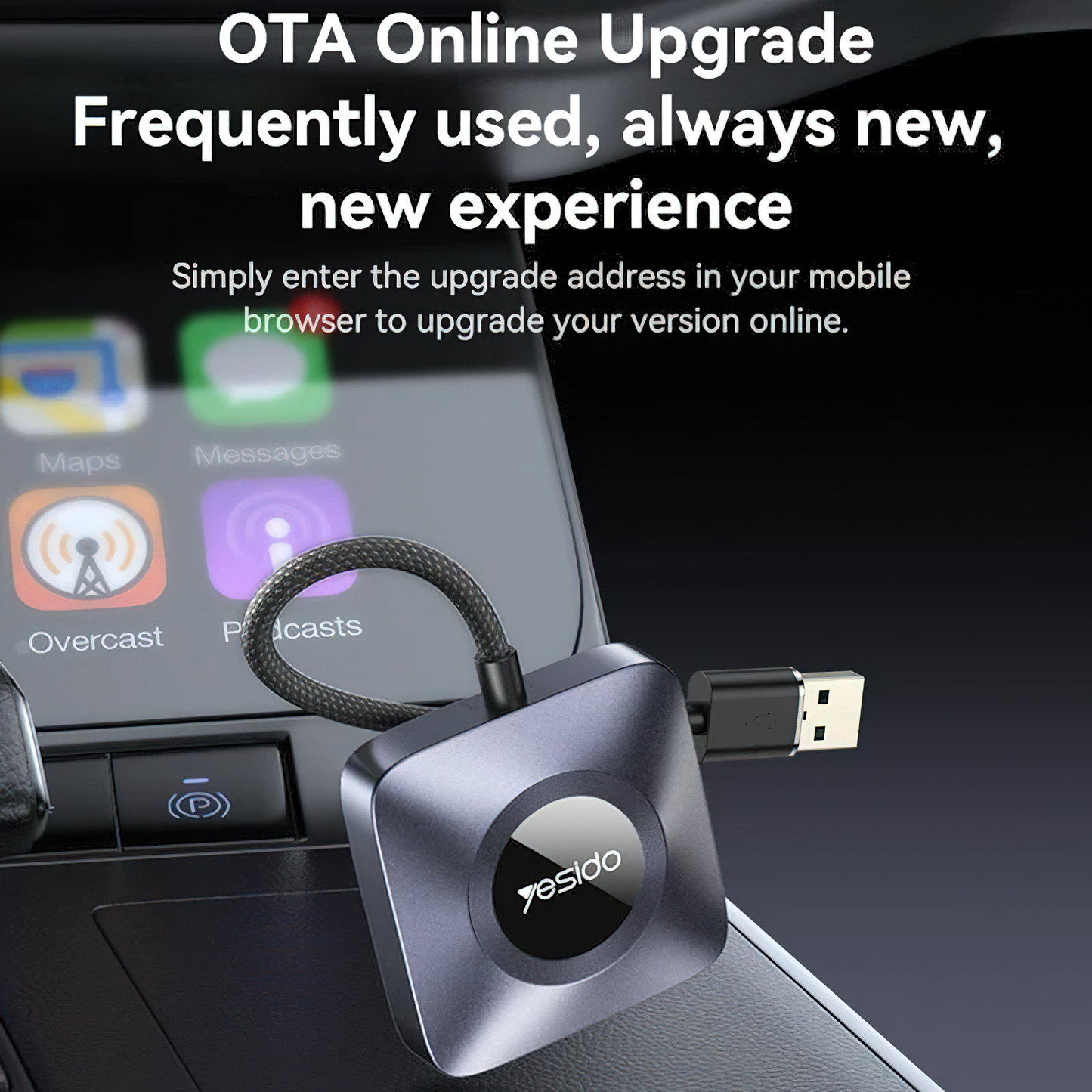 Brezžični adapter Carplay Yesido KM23 za serijo Apple iPhone