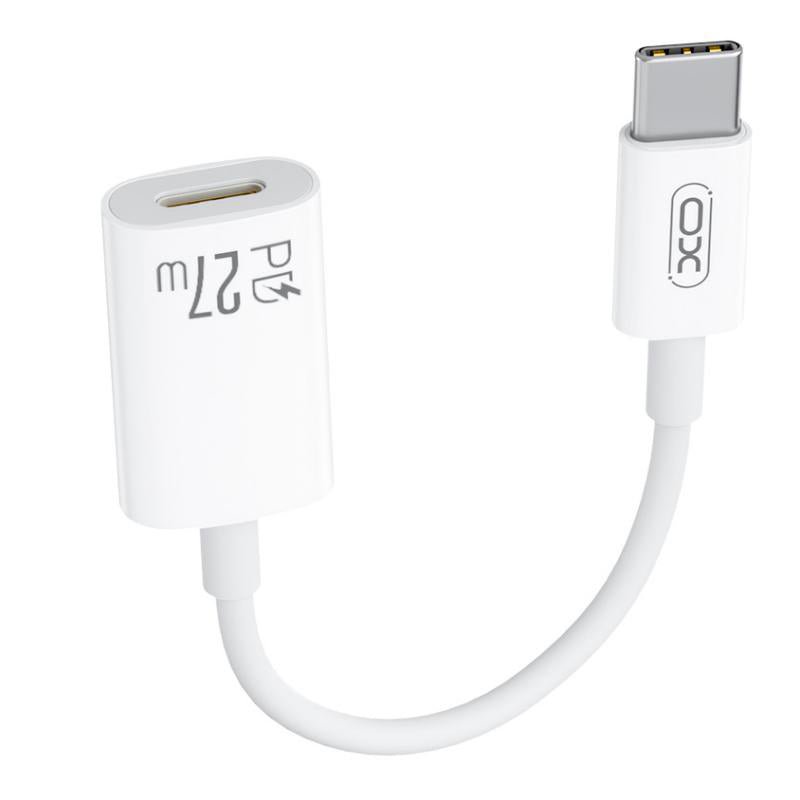 Adapter za podatke in polnjenje USB-C - Lightning XO Design NB-R268A, Bel