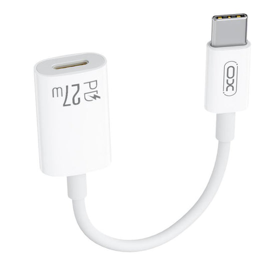 Adapter za podatke in polnjenje USB-C - Lightning XO Design NB-R268A, Bel