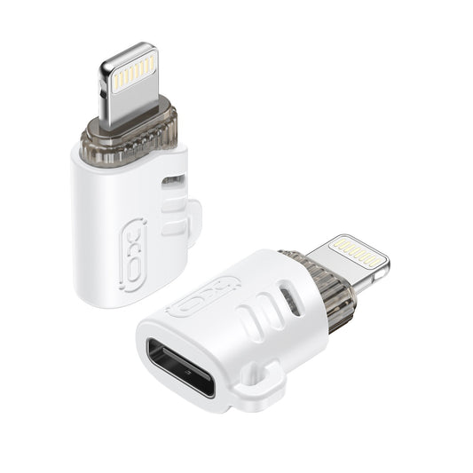 Adapter za podatke in polnjenje USB-C - Lightning XO Design NB256E, Bel