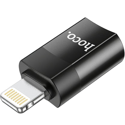 Podatkovni in polnilni adapter USB-C - Lightning HOCO UA17, črn 