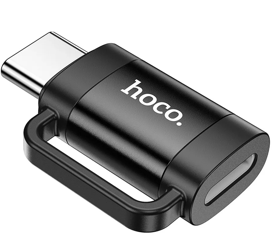 Adapter za podatke in polnjenje Lightning - USB-C HOCO UA31E, Črn