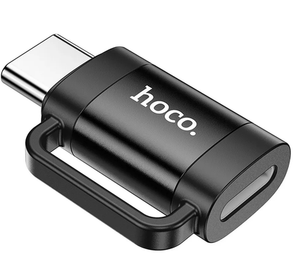 Adapter za podatke in polnjenje Lightning - USB-C HOCO UA31E, Črn