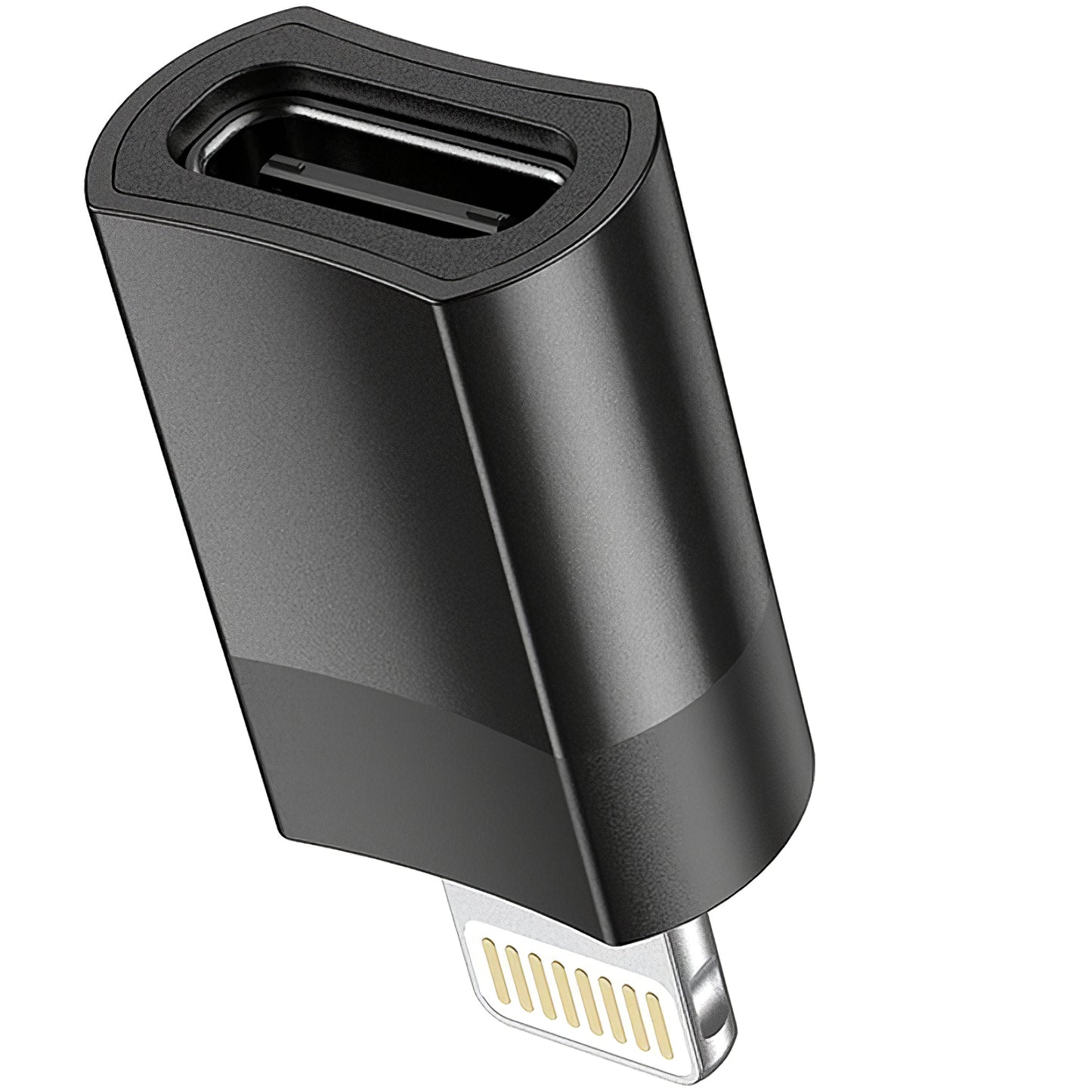 Podatkovni in polnilni adapter USB-C - Lightning HOCO UA17, črn 