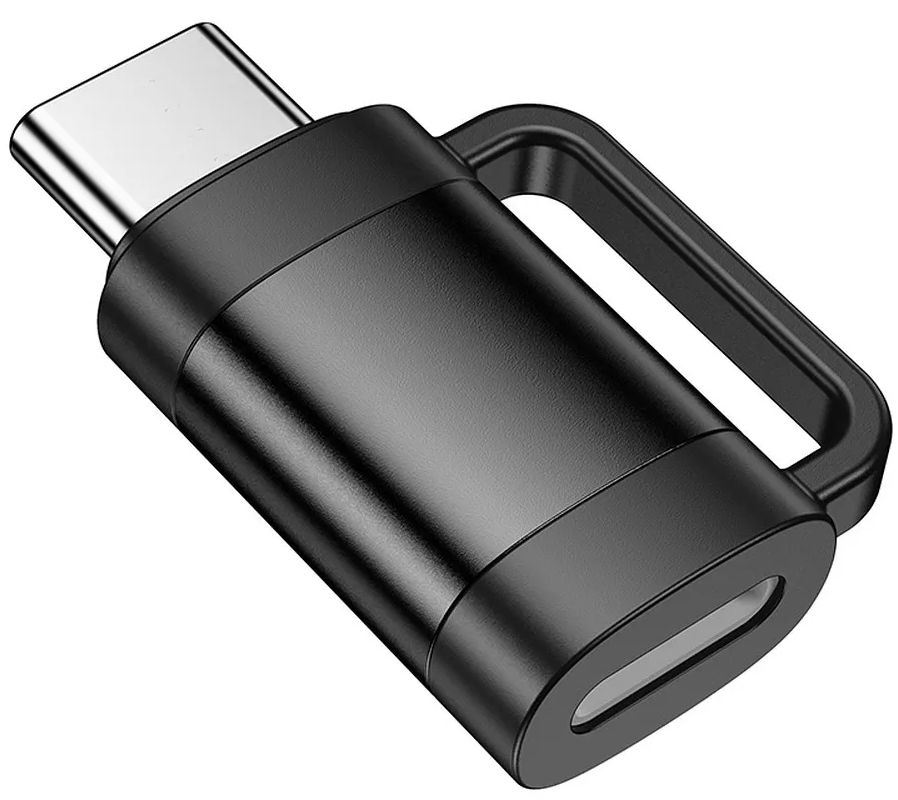 Adapter za podatke in polnjenje Lightning - USB-C HOCO UA31E, Črn