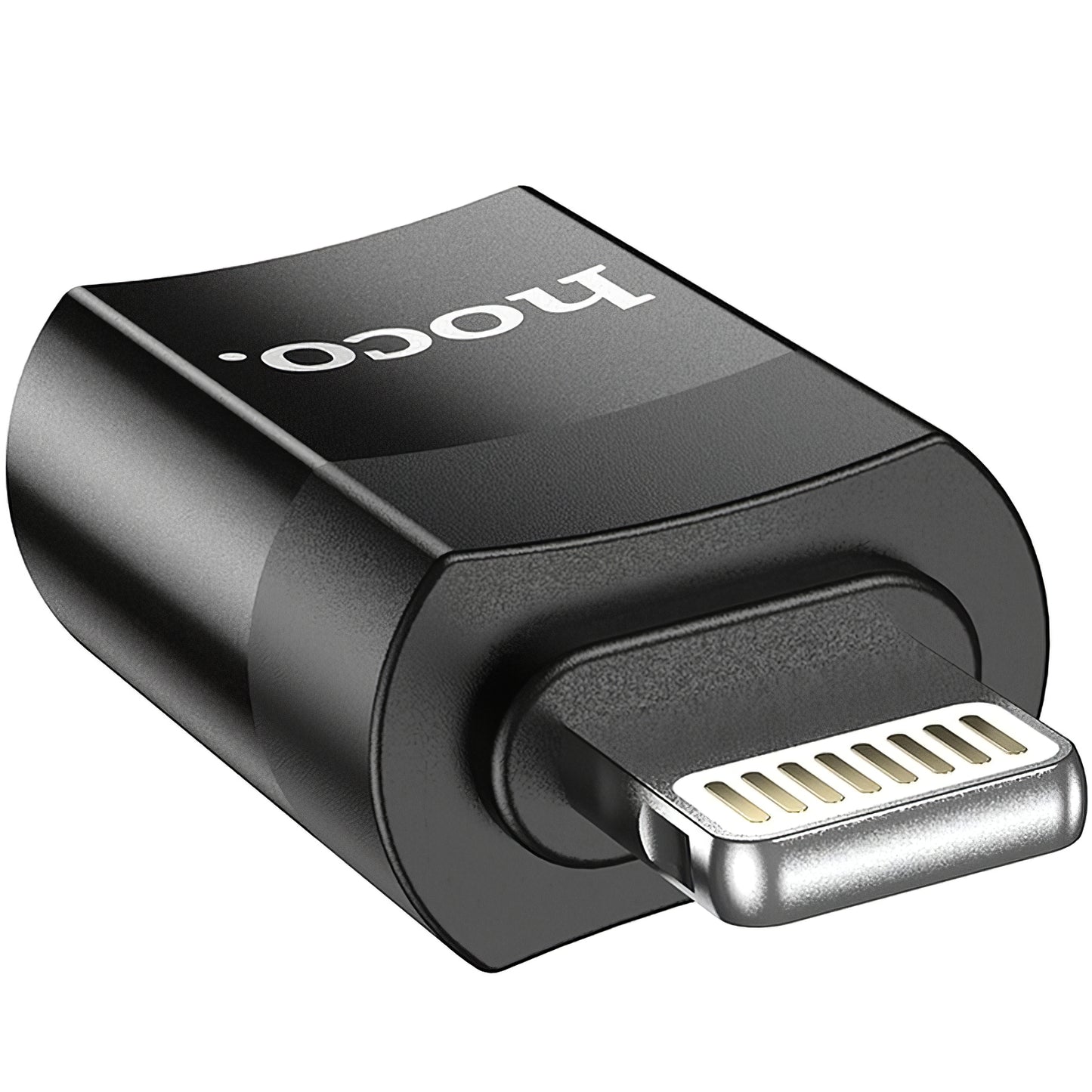 Podatkovni in polnilni adapter USB-C - Lightning HOCO UA17, črn 