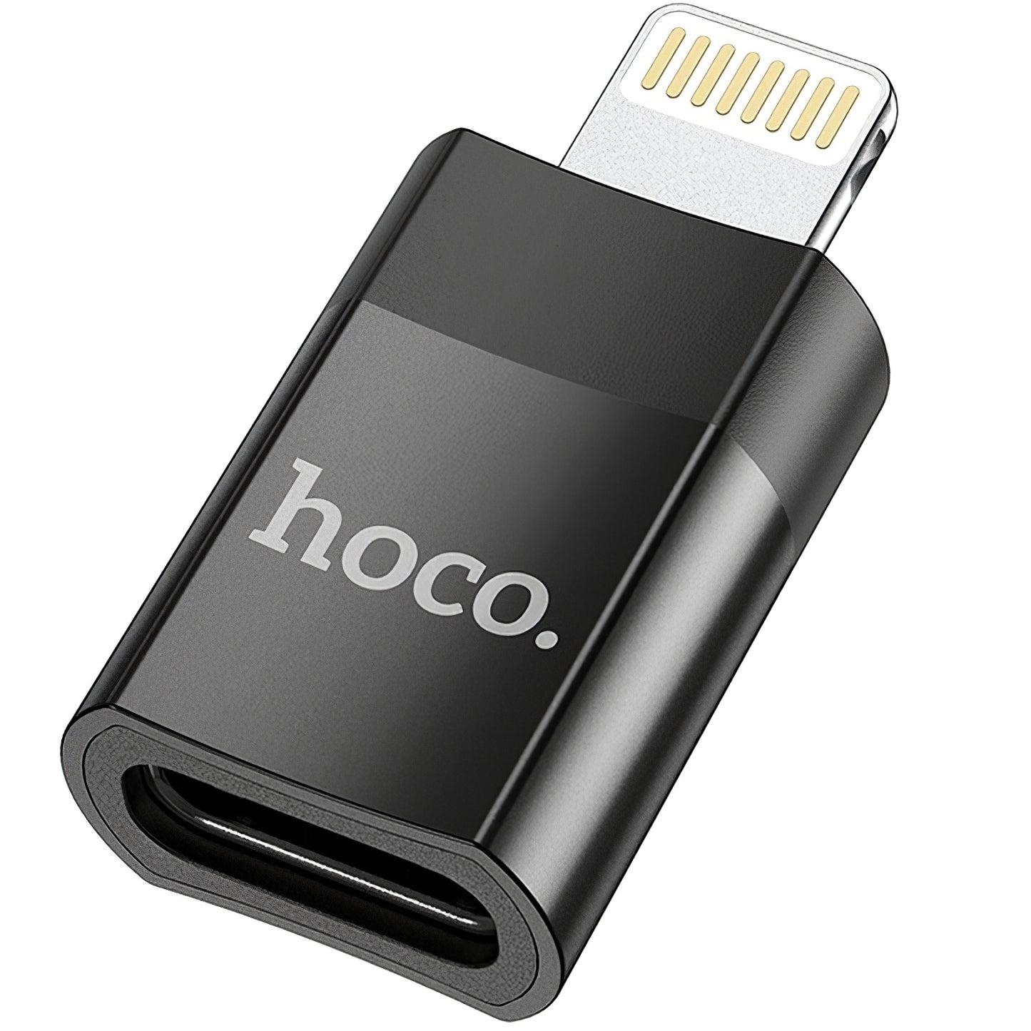 Podatkovni in polnilni adapter USB-C - Lightning HOCO UA17, črn 