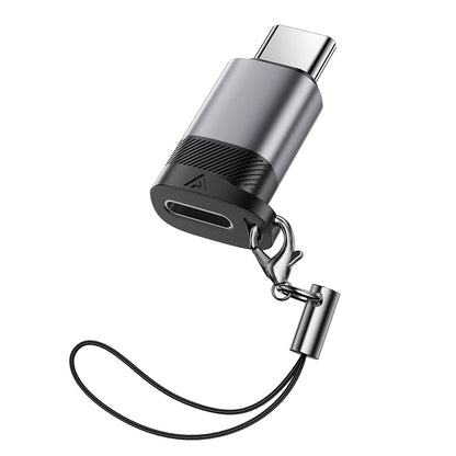 Adapter za podatke in polnjenje Lightning - USB-C Acefast J19, Siv